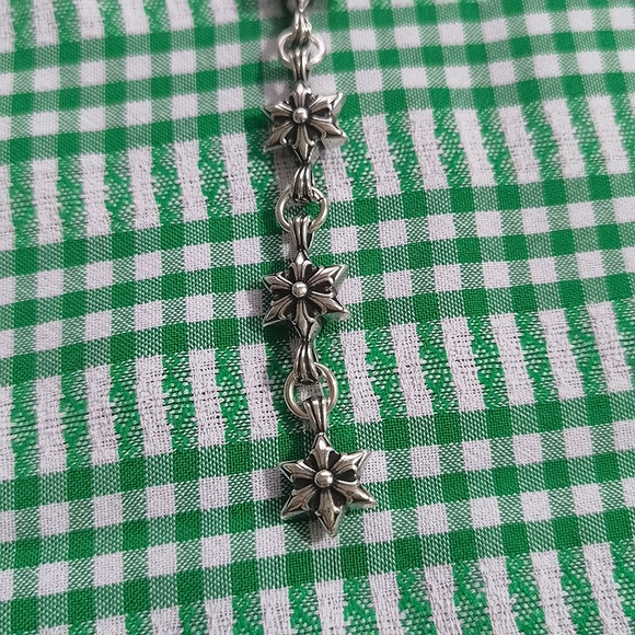 Chrome Heart Shaped Silver Bracelet - Picture 3 of 6